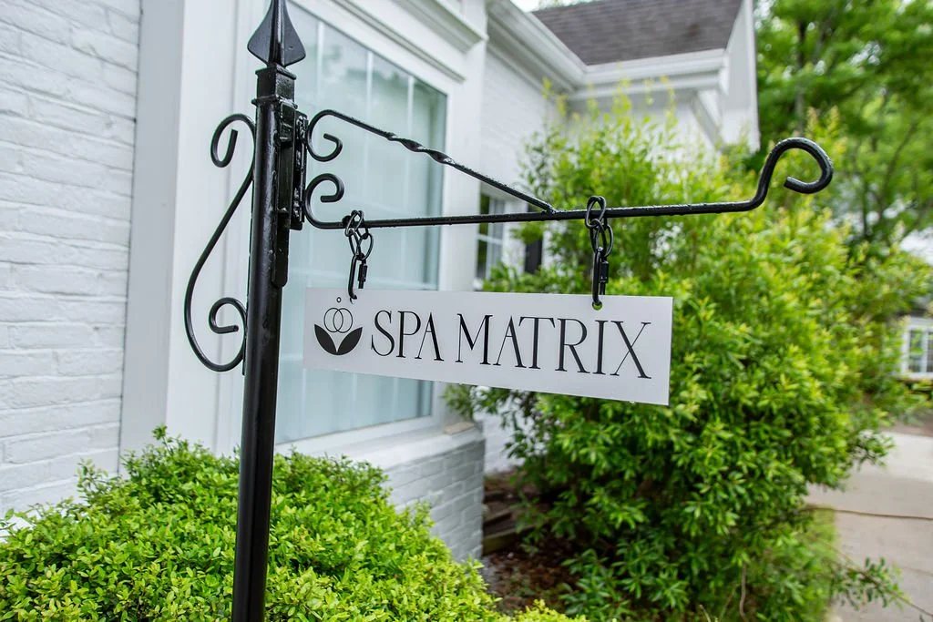 Spa Matrix sign at the Fayetteville spa